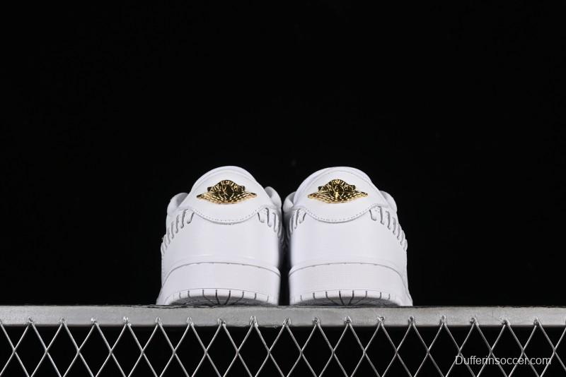 Nike Air Jordan 1 Low Method of Make Casual Sneakers in White Gold - FN5032-100