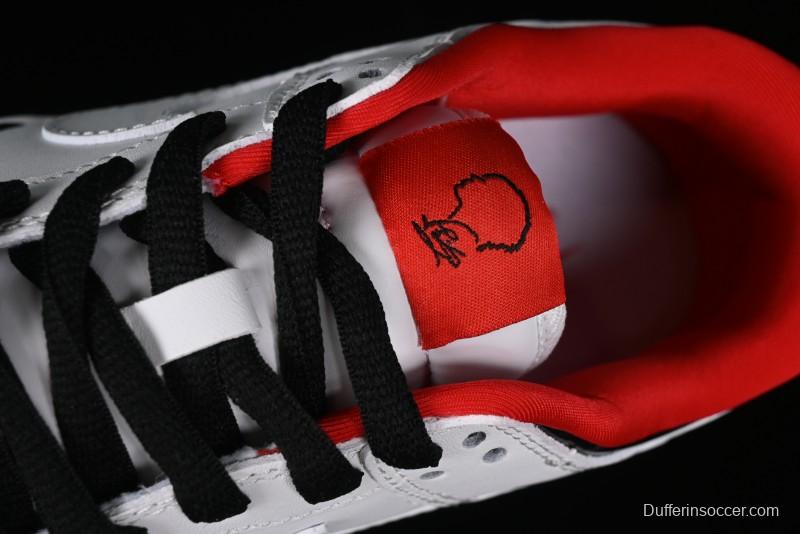 Nike SB Dunk Low UN Collaboration - White Black Patent Leather Anniversary Custom Low-Top Casual Skate Shoes - XB3802-349