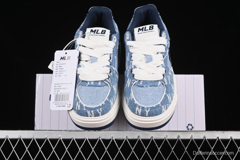 New York Yankees MLB Chunky Liner Denim Basic Platform Sandals - 3ASXCDC4N50BLS