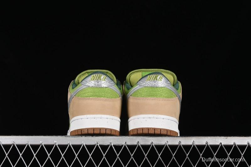 Nike SB Dunk Low Casual Skate Shoes with Escargot-Inspired Vanilla Garlic Butter Colorway - FQ7585-200