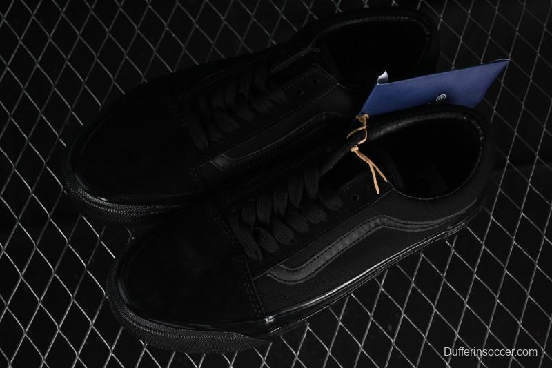 Vans Old Skool Premium Black Suede Retro Skate Shoes - VN000CXTBKA