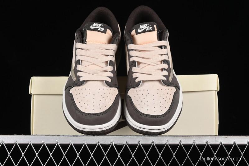 Nike Travis Scott x Air Jordan 1 Low OG Retro Basketball Shoes - DM7866-818