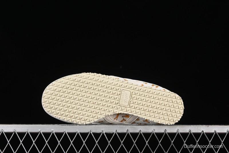 Onitsuka Tiger Mexico 66 Low-Top Leisure Running Shoes with Full-Grain Leather Upper - 1183B785-100