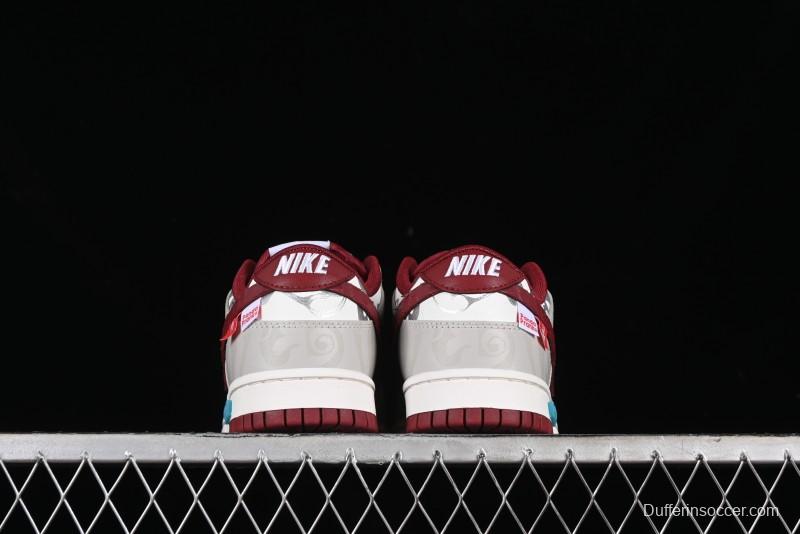 Nike Dunk Low Panda Prank CNY Year of the Dragon Limited Edition Team Red SB Low Top Casual Skate Shoes - DD1391-601