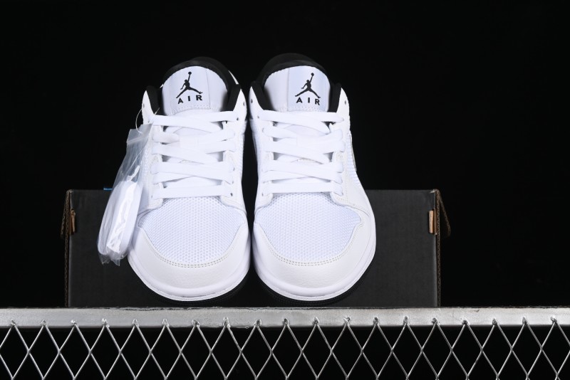 Nike Air Jordan 1 Low AJ1 White Mesh Retro Basketball Shoes - 338145-110