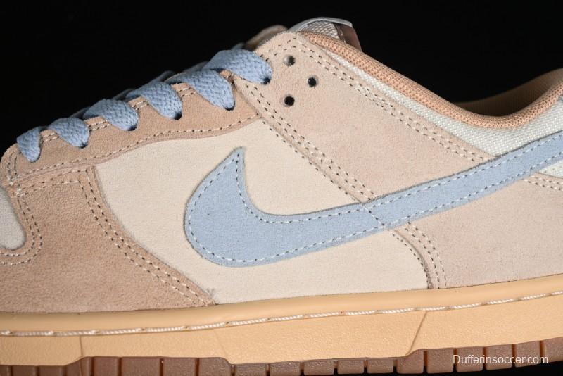Nike Dunk Low SB Sanddrift Blue Vintage Suede and Light Blue Accent Casual Skate Shoes - HF0106-100