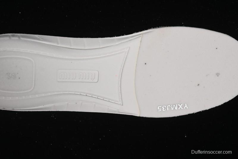 Miu Miu x New Balance 530 Low-Top Retro Running Shoes with Deconstructed Design - 38165