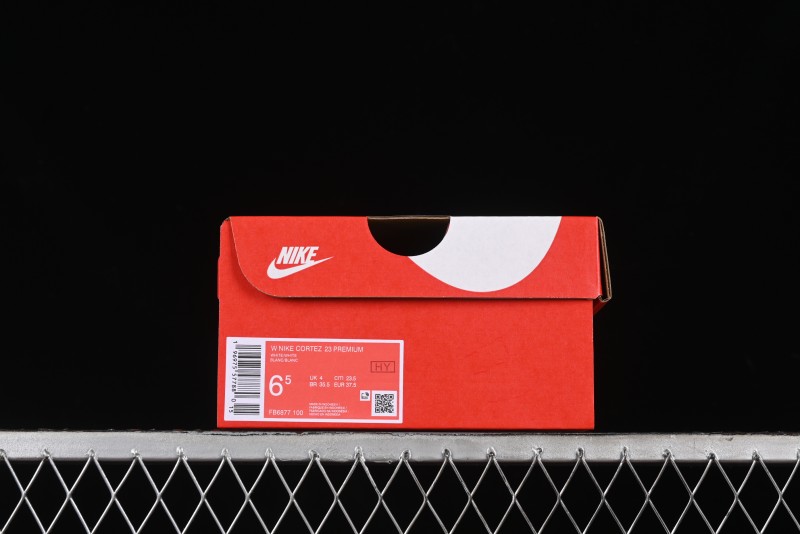 Nike Classic Cortez Leather Retro Running Shoes - FB6877-100