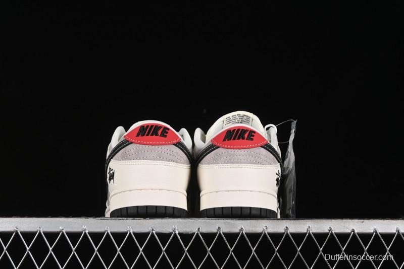 Nike SB Dunk Low Stussy Anniversary Edition Customized Low-Top Casual Skate Shoes - SJ1089-001