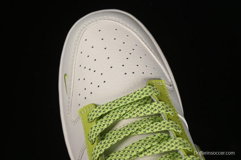 Nike SB Dunk Low Supreme Stone Island Collaboration - Fluorescent Beige Anniversary High-End Custom Low-Top Casual Skate Shoes - BB9866-005