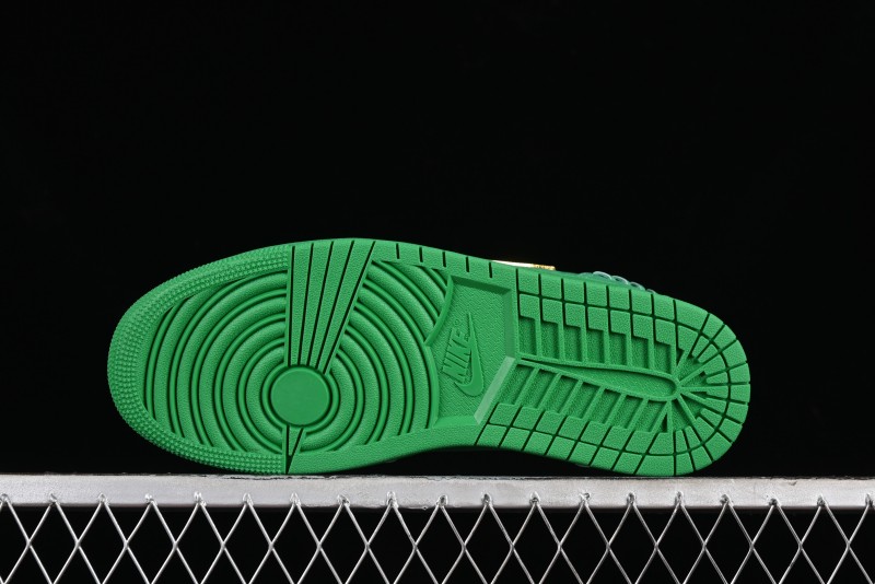 Nike Air Jordan 1 Low "Method of Make" Casual Sneakers in Green and Gold - FN5032-300