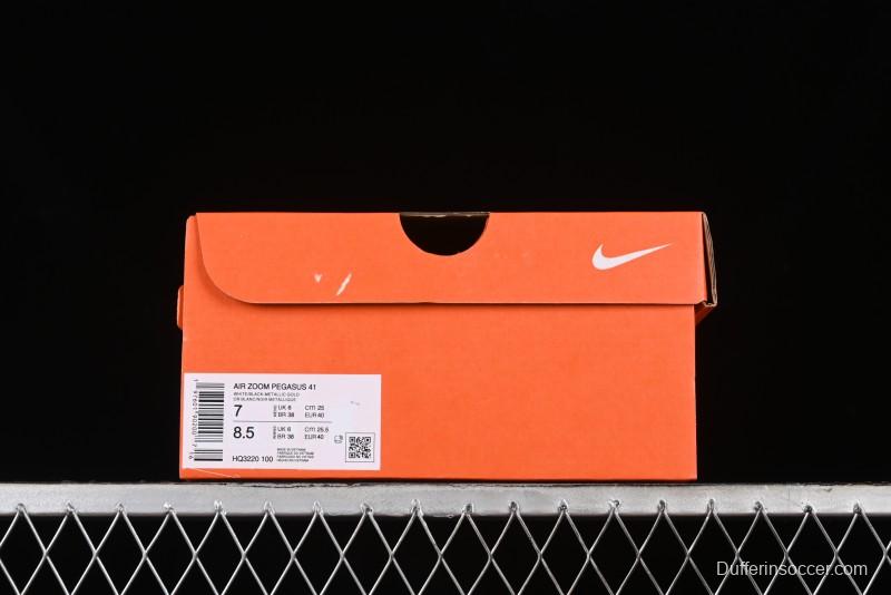 Nike Air Zoom Pegasus 41 Breathable Lightweight Running Shoes with Cushioning - HQ3220-100