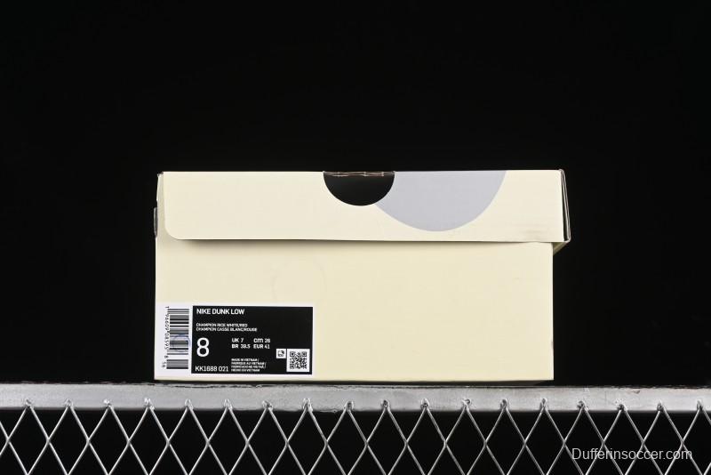 Nike SB Dunk Low Championship Collaboration - Off-White Red Swoosh Anniversary Custom Low-Top Casual Skate Shoes - KK1688-021