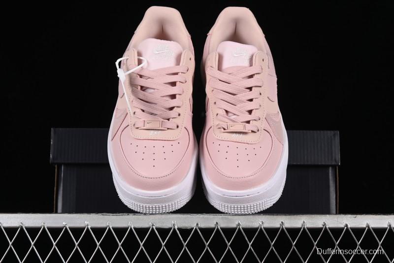 Nike Air Force 1 PLT Low-Top Casual Sneakers with Speed-Inspired Swoosh Design - DJ9946-602
