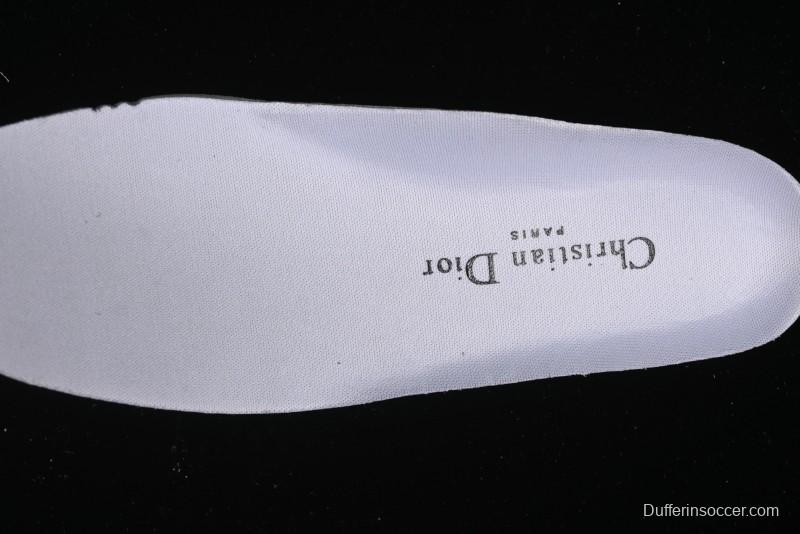 Dior Chrono Round Toe Lace-Up Lifestyle Casual Running Sneakers - 6865 BLACK WHITE