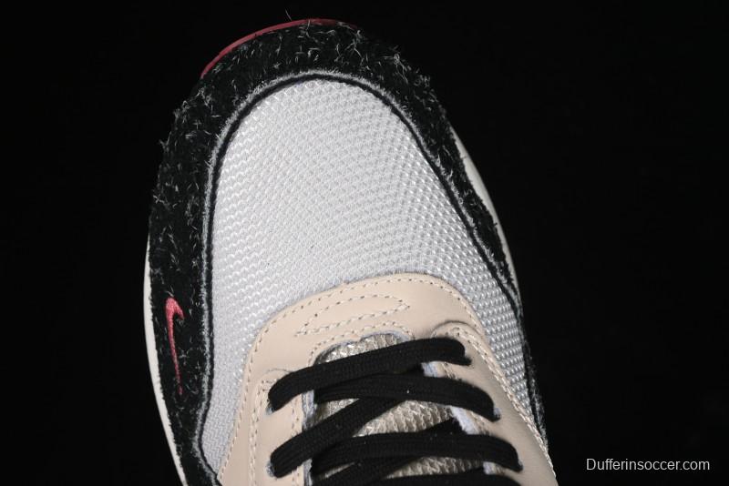 Nike Air Max 1 Retro Running Shoes with Half-Sole Air Cushion - FD5743-200