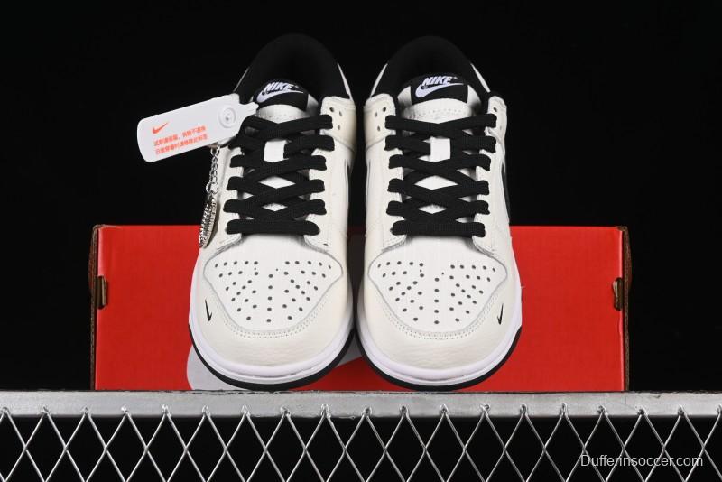 Nike SB Dunk Low Violent Bear Collaboration - Woven Black Swoosh Anniversary Custom Low-Top Casual Skate Shoes - KK1888-005