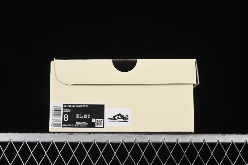 Nike SB Dunk Low SUP Collaboration - Black White Black Swoosh Anniversary Custom Low-Top Casual Skate Shoes - MM1089-020