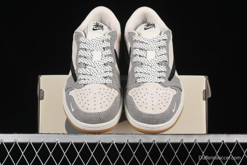 Nike Travis Scott x Fragment Design x Air Jordan 1 Low OG SP AJ1 Sneakers - JH6089-006