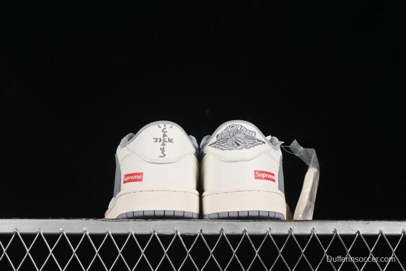 Nike Travis Scott x Fragment Design x Air Jordan 1 Low OG SP AJ1 Supreme Collaboration - XZ1168-003