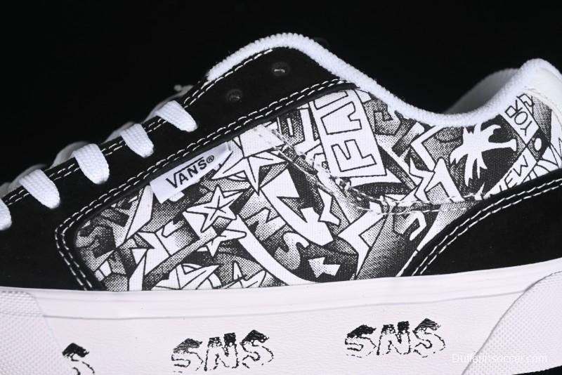 Vans Classics Knu Skool Retro Skate Shoes with Enlarged Toe and Thickened Tongue - VN000CZWBHJ