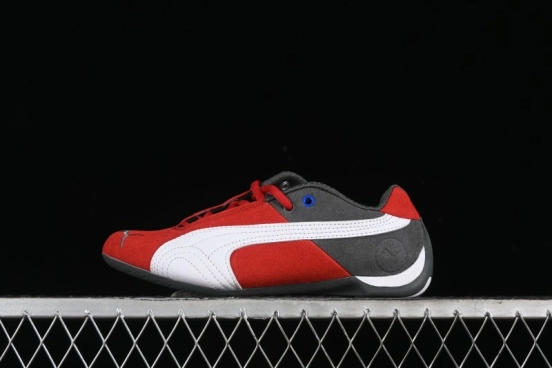 Puma Sparco Future Round Toe Lace-Up Leather Fabric Low-Top Lifestyle Casual Shoes - 307936-06