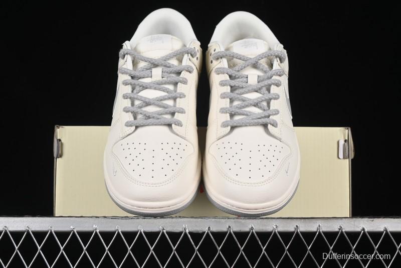 Nike SB Dunk Low Stussy Anniversary Custom Low-Top Casual Sneakers - SJ2068-282