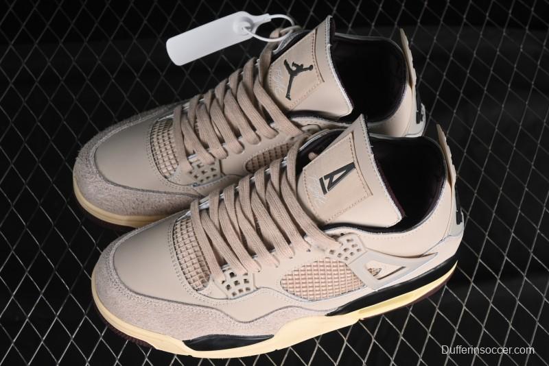 Nike A Ma Maniere x Air Jordan 4 Retro "Fossil Stone" - FZ4810-200