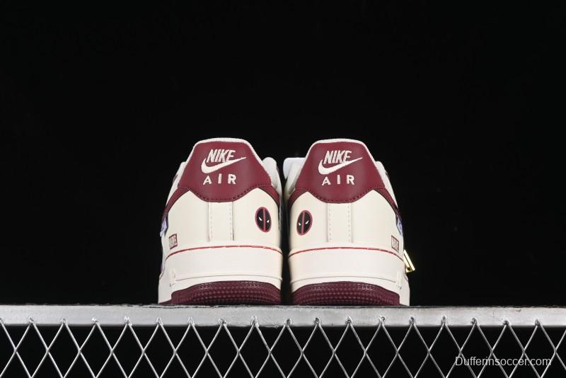 Nike Air Force 1'07 Low "Deadpool" Marvel Series Deadpool Casual Sneakers - FB1839-512