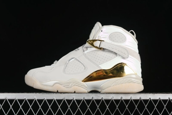 Nike Air Jordan 8 Retro "Champagne" Basketball Shoes Inspired by O'Brien Trophy - 832821-030