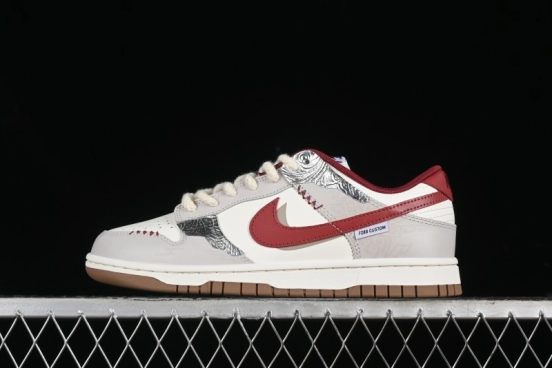 Nike Dunk Low Casual Sneakers with Chinese Style Gradient Design - FB7160-161