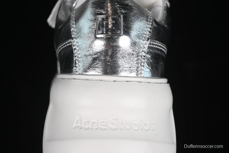 Acne Studios Retro Velcro Women's Casual Shoes Silver - G.E5