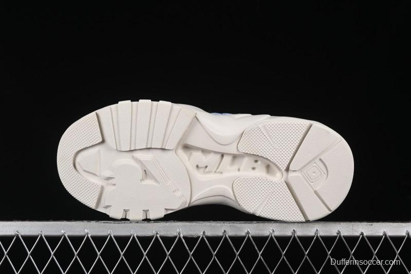 New York Yankees MLB Bigball Chunky Window Velvet Monogram Thick Sole Casual Running Shoes - 3ASHWVM4650NYS