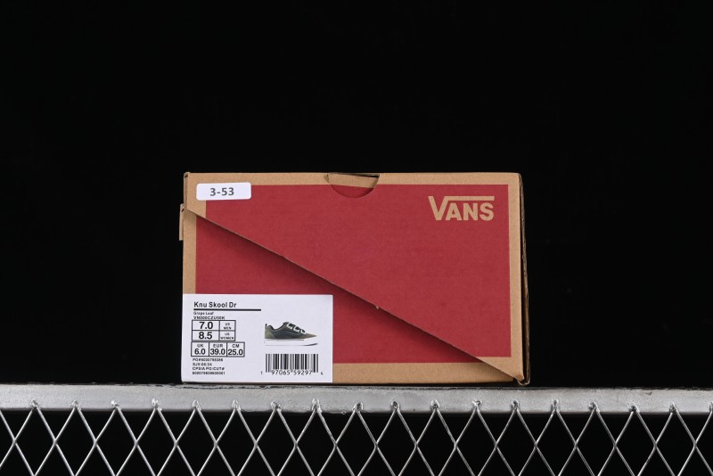 Vans Knu Skool DR White Black Green Chunky Sneakers - VN000CZU50K