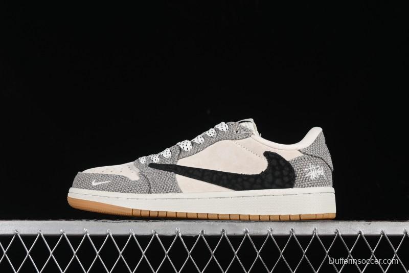 Nike Travis Scott x Fragment Design x Air Jordan 1 Low OG SP AJ1 Sneakers - JH6089-006