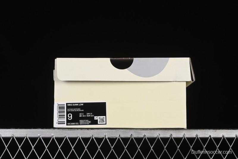 Nike SB Dunk Low Supreme Collaboration Anniversary Customized Low-Top Casual Sneakers - KK1688-031