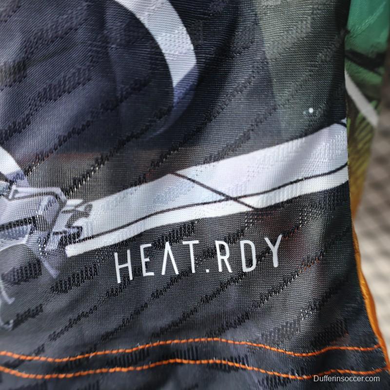 Player Version 2025 Japan Teal with Anime Warrior Jersey