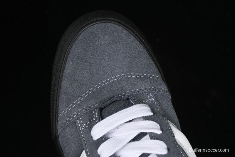 Vans Knu Skool Dark Grey Black Sole Versatile Casual Slip-Resistant Cushioned Platform Sneakers - VN000D22PWT