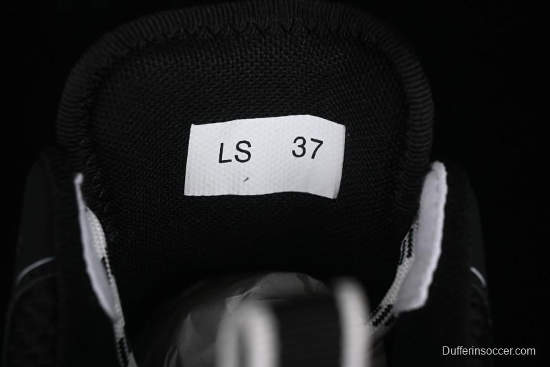 Dior Chrono Round Toe Lace-Up Lifestyle Casual Running Sneakers - 6865 WHITE BLACK