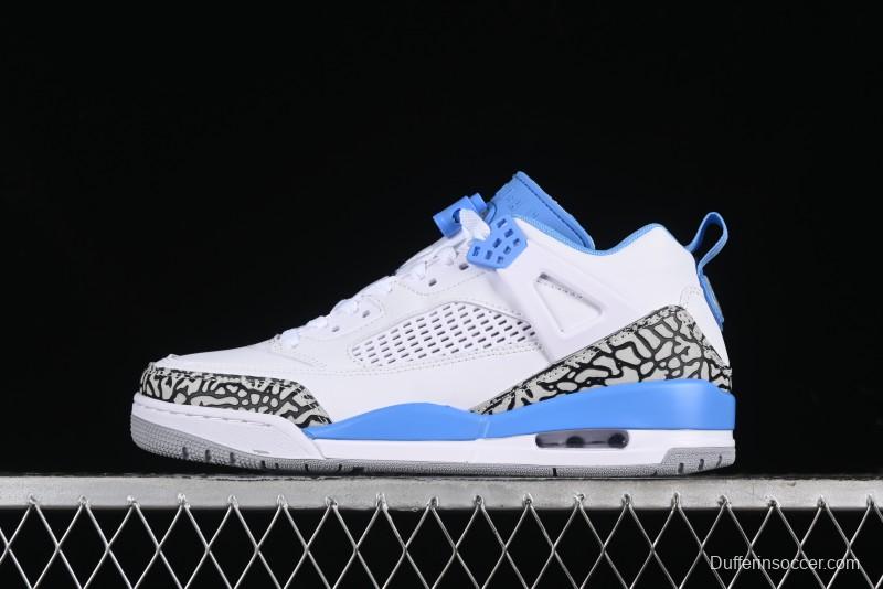 Nike Jordan Spizike Low AJ Hybrid Design Sneakers with Cracked Leather and Multi-Element Fusion - FQ1759-141