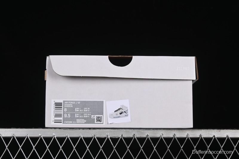 Nike Air Force 1 Mid Custom Hand-Painted Broken Three Hooks Shadow Spray-Painted Strap Mid-Top Casual Sneakers - CW2289-111