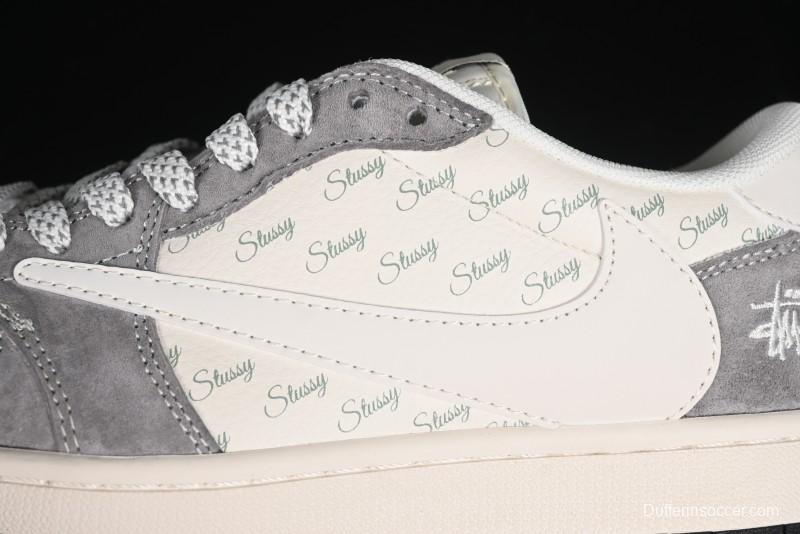 Nike Travis Scott x Fragment Design x Air Jordan 1 Low OG SP AJ1 Retro Sneakers - XY2688-124