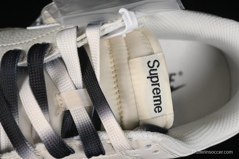 Nike SB Dunk Low Supreme Collaboration - Double Swoosh Dual Color Anniversary High-End Custom Low-Top Casual Skate Shoes - BB8675-112