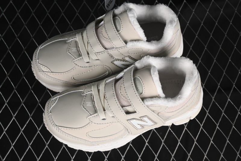 New Balance 2002R Series Hook and Loop Kids Shoes with Fleece Lining - PV2002TM