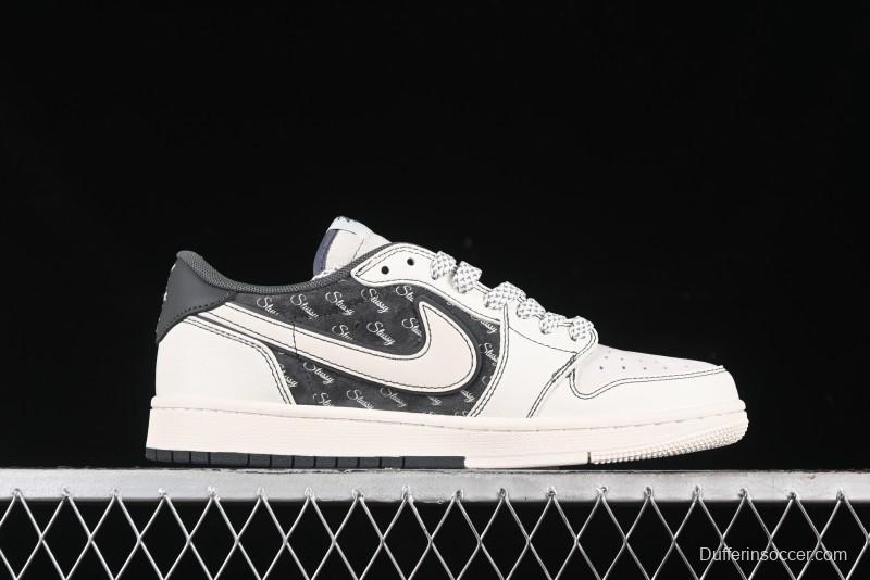 Nike Air Jordan 1 Low OG SP Travis Scott x Fragment Design Collaboration Sneakers - SJ2068-123