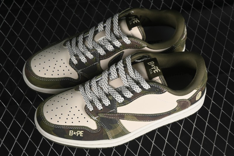 Nike Air Jordan 1 Low OG SP Travis Scott x Fragment Design Collaboration Sneakers - CH6336-014