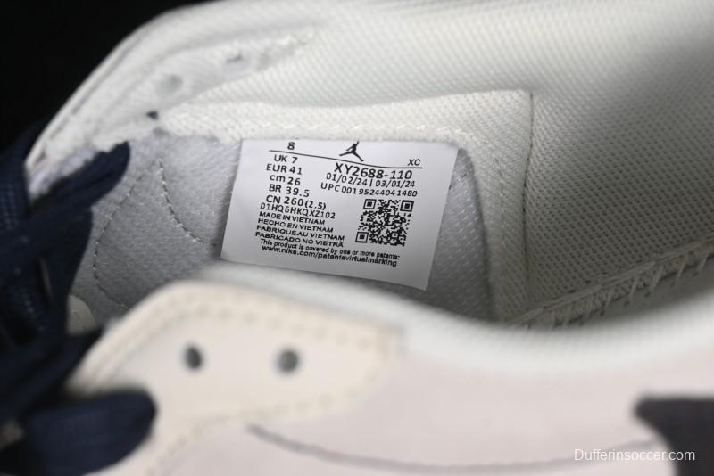 Nike Travis Scott x Fragment Design x Air Jordan 1 Low OG SP AJ1 Low Top Casual Sneakers - XY2688-110