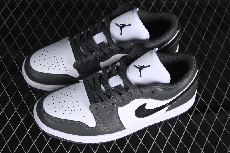 Nike Air Jordan 1 Low Iron Grey Casual Sneakers - 553558-152