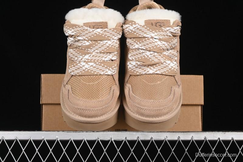 UGG Classic Ultra Mini Melange Low-Top Casual Shoes with Dual-Color Flat Laces - 1144032