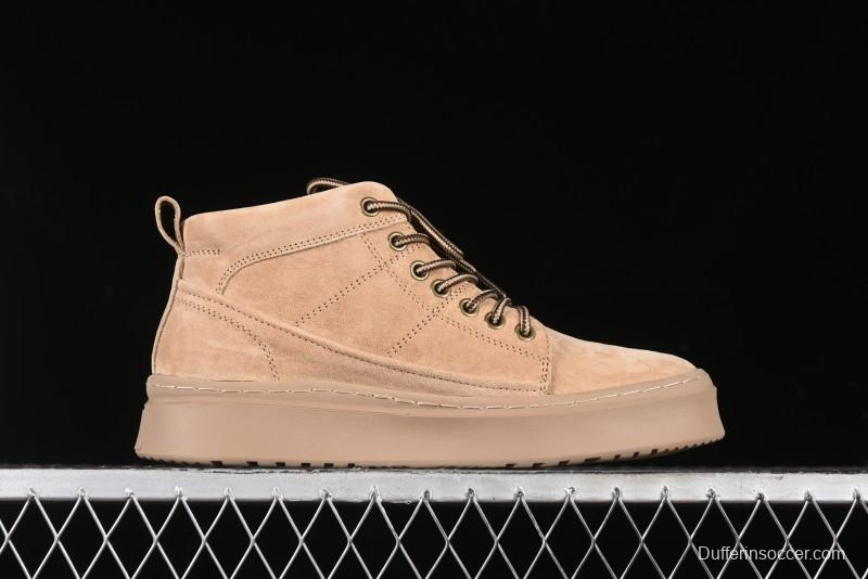 Timberland Outdoor Mid-Top Casual Martin Boots with Premium Suede Leather - TB10072SAND
